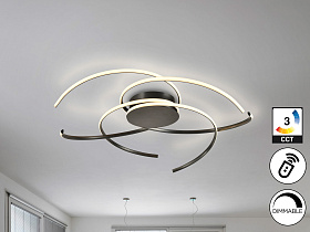 Cadence Большой потолочный светильник черный