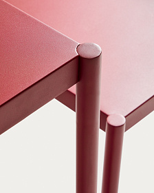 Комплект Sotil из 2 скамеек и стола из стали с гранатовой отделкой 183 x 83 cm