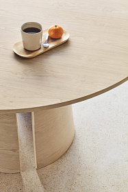 Стол круглый Cep 137 светлый натуральный