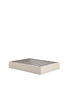 Основание кровати Nelzi из шенилла цвета экрю для матраса 150 x 200 см