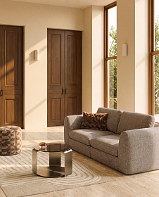 Трехместный диван Vera, светло-коричневый, 230 см