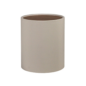 Приставной столик 2165 из орехового дерева и песочной экокожи