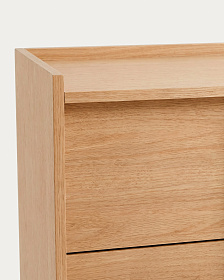 Комод с 3 ящиками Onix из дубового шпона в натуральной отделке