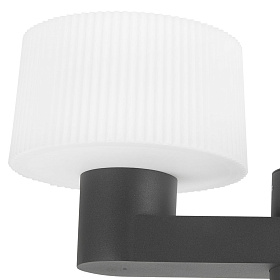 Уличный фонарь Muffin темно-серый 2XE27 MAX 15W