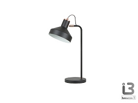 Irias Настольная лампа 1L черный-медный