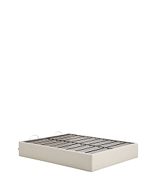 Основание кровати Nelzi из шенилла цвета экрю для матраса 160 x 200 см