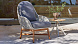 Кресло с высокой спинкой Alaska WHITE WASH