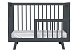 Кроватка для новорожденного Lillaland - модель Lilla Aria темно-серая