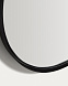 Круглое черное металлическое зеркало Noral Ø50 см