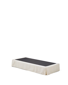 Основание кровати Jaira со съемным чехлом из белого шенилла для матраса 90 х 200 см