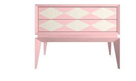 Прикроватная тумбочка Triangle Mirage с 2 ящиками 50x62