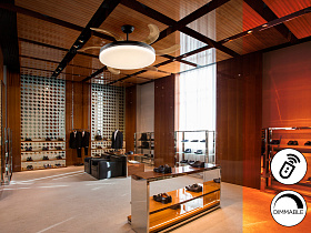 Vento Вентилятор потолочный со светодиодом черный D80/150 DIM