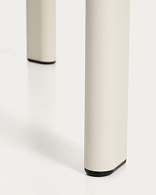 Уличный стол Erice из алюминия и закаленного стекла цвета экрю, 230 x 100 см