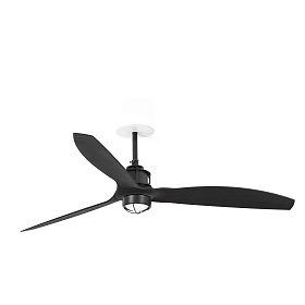 JUST FAN M Потолочный вентилятор с освещением Ш1280 черный 3P 3000K TUYA