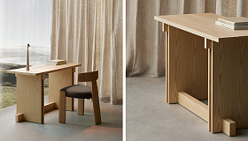 Письменный стол Rak-25 черный ясень