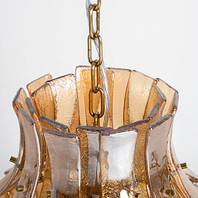 Подвесной светильник Lierna в винтажном стиле коричневый