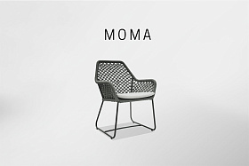Кресло обеденное Moma ANTHRACITE CARBON