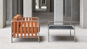 Журнальный столик Onsen 76 с алюминиевой столешницей