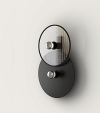 Бра Abby 2L черный металл + диски 1225/30 + 1038/35