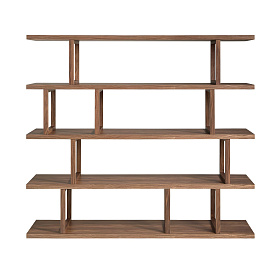 Прямоугольный стеллаж 3294 из орехового дерева