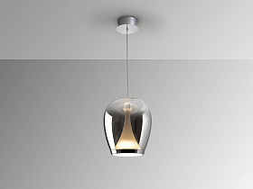 Suspiro Подвесной светильник хром/коричневый D25