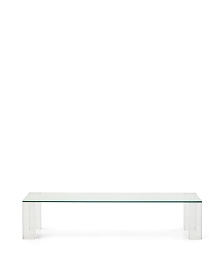 Журнальный столик Adularia из стекла прозрачного цвета 140 x 60