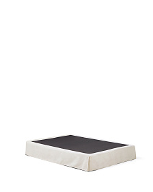 Основание кровати Jaira со съемным чехлом из белого шенилла для матраса 150 х 190 см