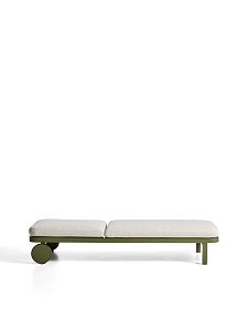 Шезлонг Kionia из зеленого алюминия