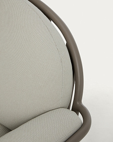 Уличное кресло Joncols из алюминия цвета таупе