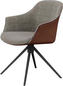 Стул поворотный Kedua Metal обивка двухцветная