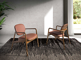 Обеденный стул 4118/LC19030 с обивкой из экокожи