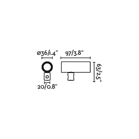 CLAP Прожектор коричневый УXIDO LED 6W 3000K 38°