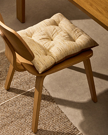 Подушка для стула Aren горчичного цвета 45 x 45 см