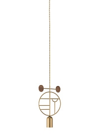 Подвесной светильник Wooden Dots WD06 Gold/walnut