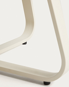 Уличный столик Tamaris из алюминия цвета экрю Ø80 см