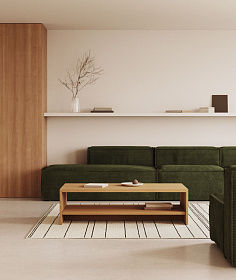 Abilen Журнальный столик из шпона дуба 120 x 60 FSC 100%