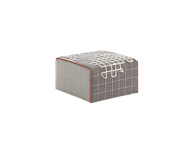 Пуф маленький Bandas A серый