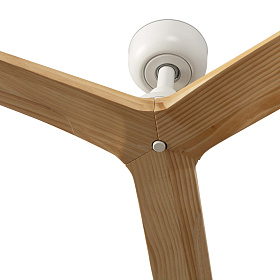 Потолочный вентилятор KLIM S Ш925mm белый 3 PALAS  светлый дуб