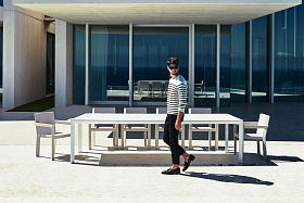 Стол обеденный Frame Aluminium прямоугольный