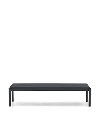 Журнальный столик Sorells из серого алюминия 63 x 149 см