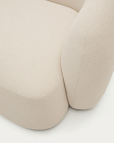 Модульный диван Martina 3-местный с левым шезлонгом, цвет экрю, 287 см