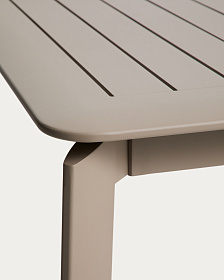Комплект садовой мебели Brela стол и 6 стульев Livadia из алюминия цвета таупе