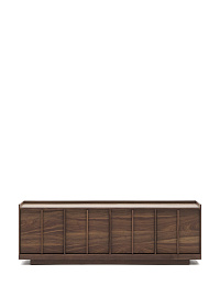 Onix Подставка под телевизор с ореховым шпоном в темной отделке, 200 x 45 см