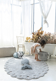 Ковер Сосновая шишка жемчужно-голубой 130*180