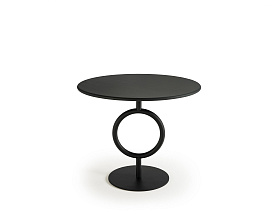 Стол Totem H74 D90 ref. 353.71.KH Чёрный цвет