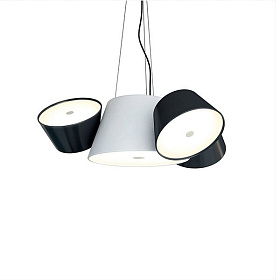 Подвесной светильник Tam Tam Mini белый - черный