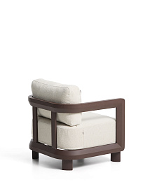 Уличное кресло Nerano из коричневого алюминия