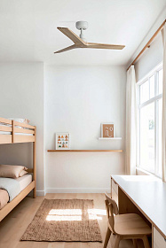 Потолочный вентилятор KLIM S Ш925mm белый 3 PALAS  светлый дуб