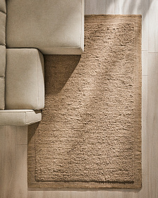 Бежевый шерстяной ковер Marely 300 x 200 см