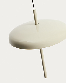 Портативный потолочный светильник Porte из светло-серого алюминия Ø 16 см